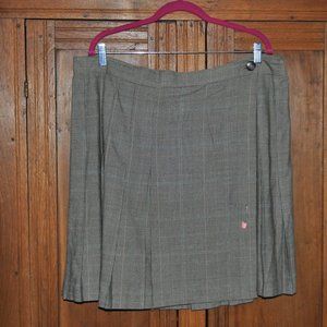 Vintage pleated wrap around School Girl Skirt